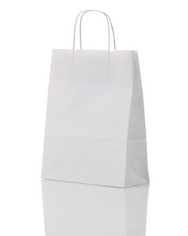 Bærepose L Hvid 100g 320x150x420 50 st*